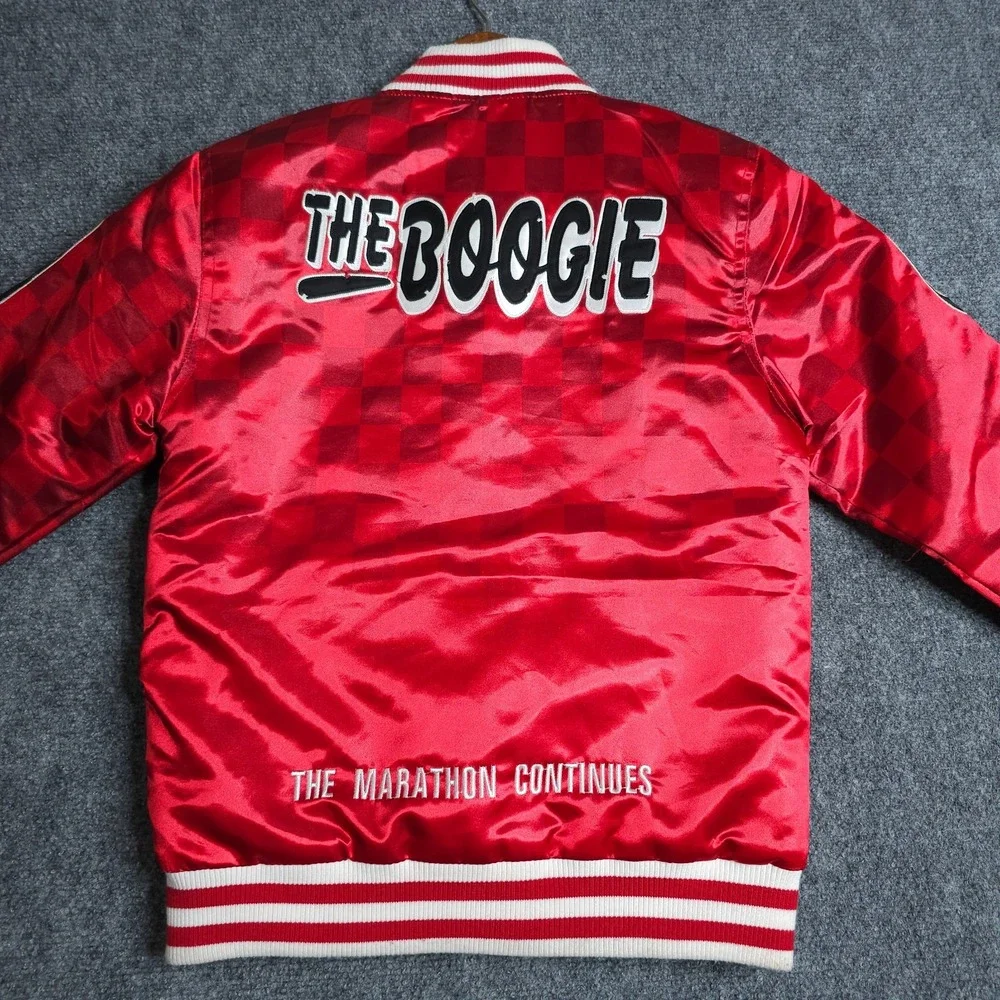 NWT Headgear Classics Satin Jacket Boys Small Red Nipsey Hussle Boogie Crenshaw